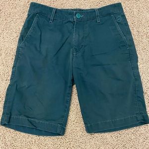 AG green label mens dark green chino shorts size 29